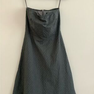 J. Crew Charcoal Strapless Dress